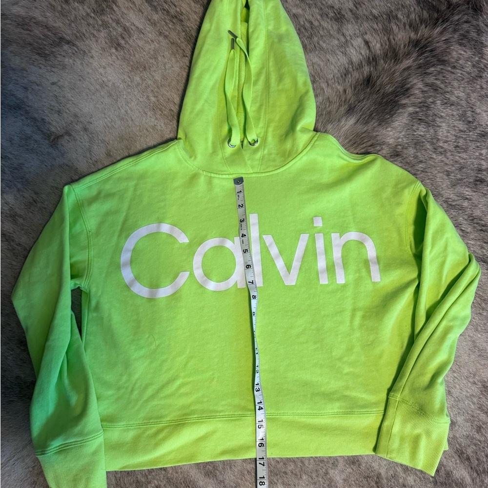 Calvin Lime Green Hoodie